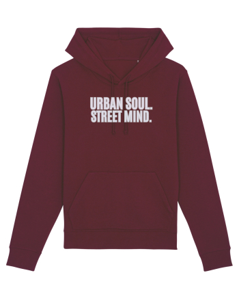 Urban soul. Street minde. Burgundy