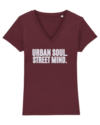 Urban soul. Street minde. Burgundy
