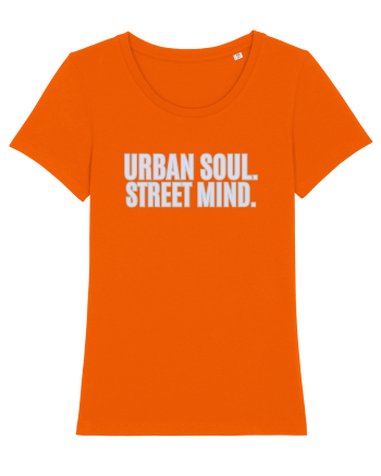 Urban soul. Street minde. Bright Orange