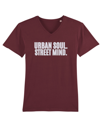 Urban soul. Street minde. Burgundy