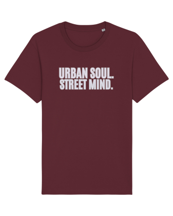 Urban soul. Street minde. Burgundy