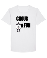 Chaos and fun Tricou mânecă scurtă guler larg Bărbat Skater