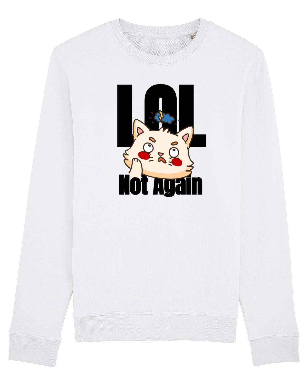 Bluză mânecă lungă Unisex Rise White