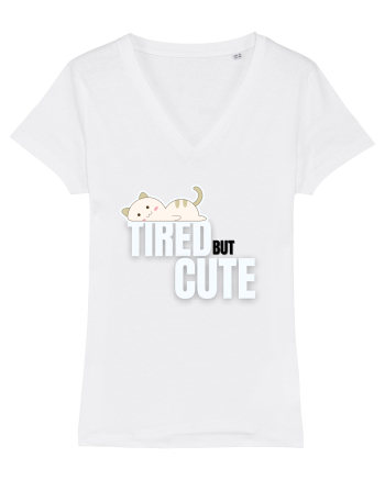 Tired but cute  White