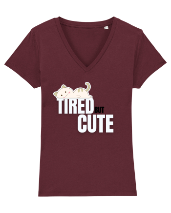 Tired but cute  Burgundy