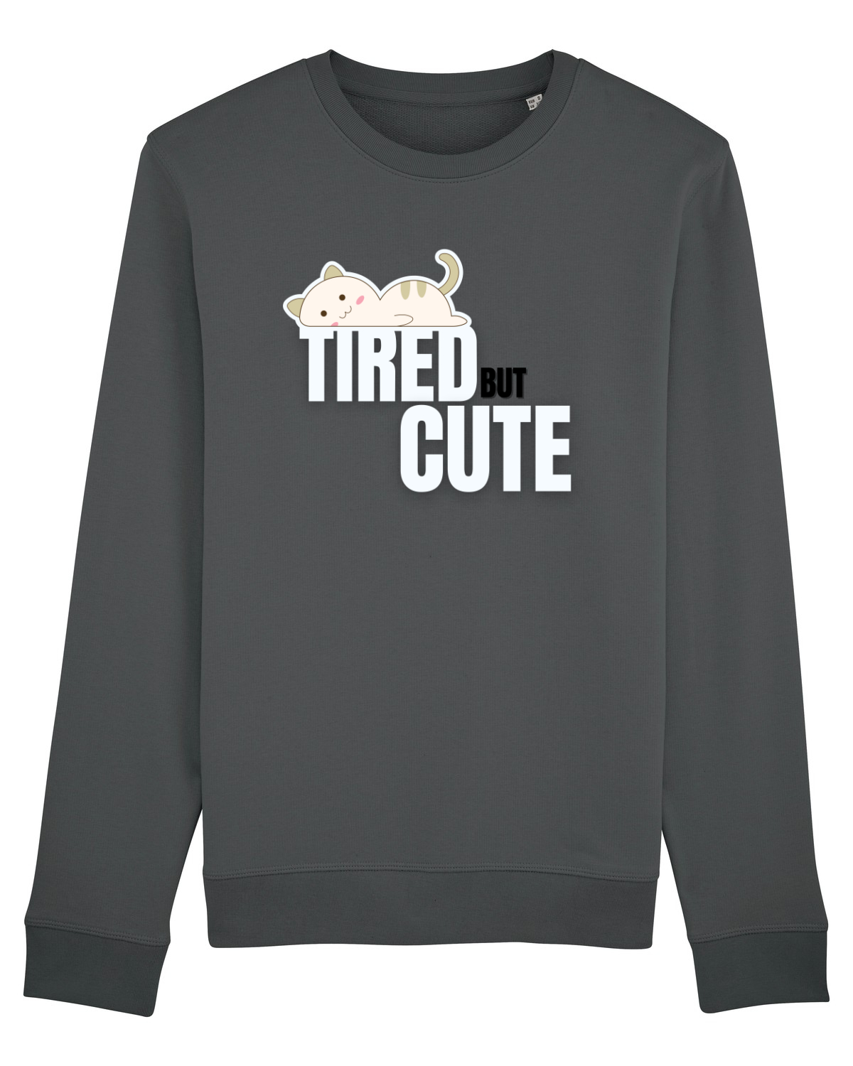 Bluză mânecă lungă Unisex Rise Anthracite