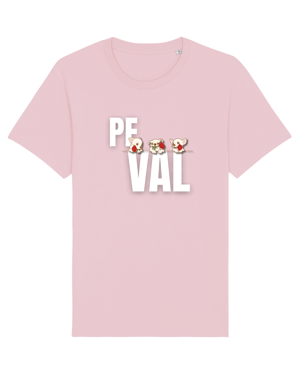Tricou mânecă scurtă Unisex Rocker Cotton Pink