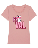 Pe val Tricou mânecă scurtă guler larg fitted Damă Expresser
