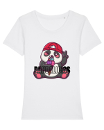 Pandalicios  Tricou mânecă scurtă guler larg fitted Damă Expresser