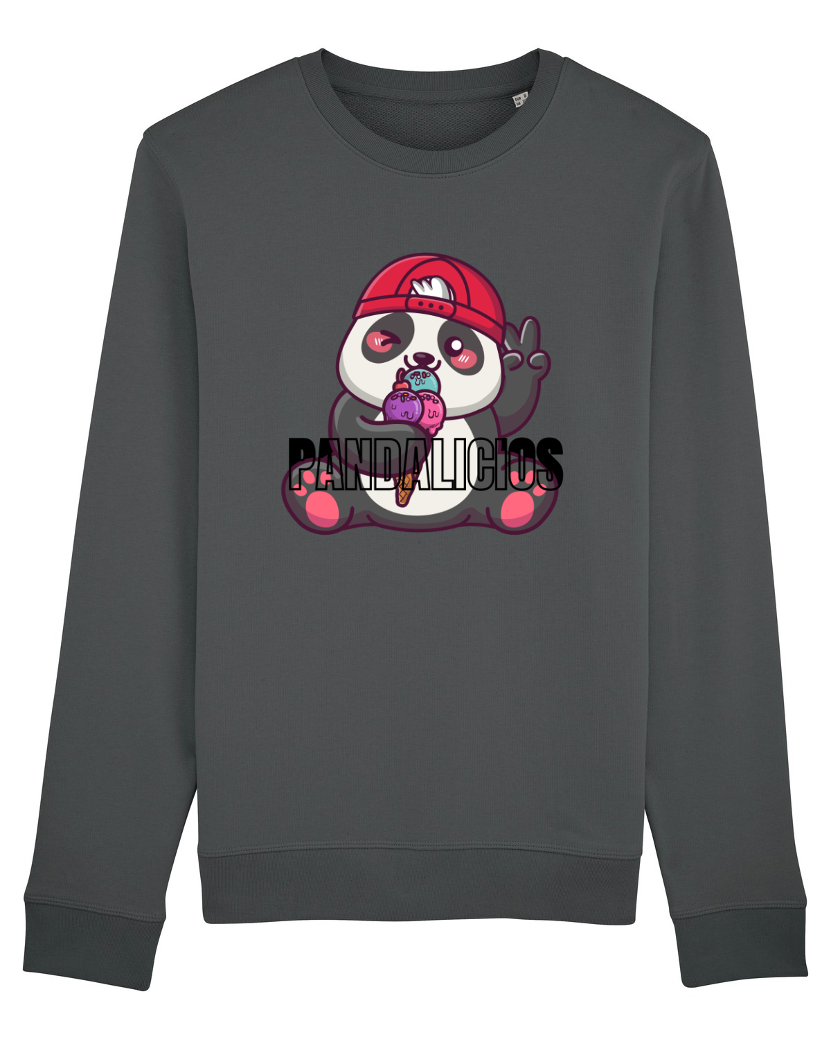 Bluză mânecă lungă Unisex Rise Anthracite