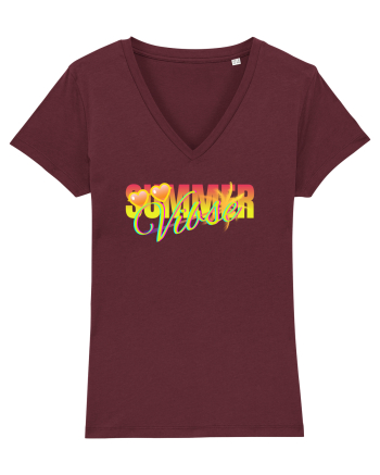Summer vibse Burgundy