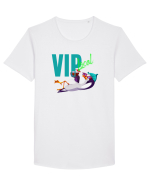 Vip local Tricou mânecă scurtă guler larg Bărbat Skater