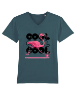 Cool Tricou mânecă scurtă guler V Bărbat Presenter