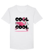 Cool Tricou mânecă scurtă guler larg Bărbat Skater