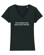 People incapable of guilt Tricou mânecă scurtă guler V Damă Evoker