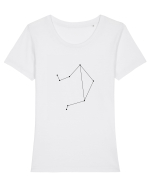Zodia şi constelaţia Balanţei Tricou mânecă scurtă guler larg fitted Damă Expresser