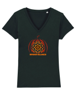 ROMANIAN HALLOWEEN - HALLOWEEN ROMANESC 2 Tricou mânecă scurtă guler V Damă Evoker