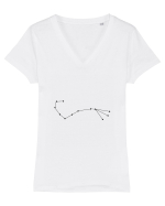 Zodia şi constelaţia Scorpionului Tricou mânecă scurtă guler V Damă Evoker