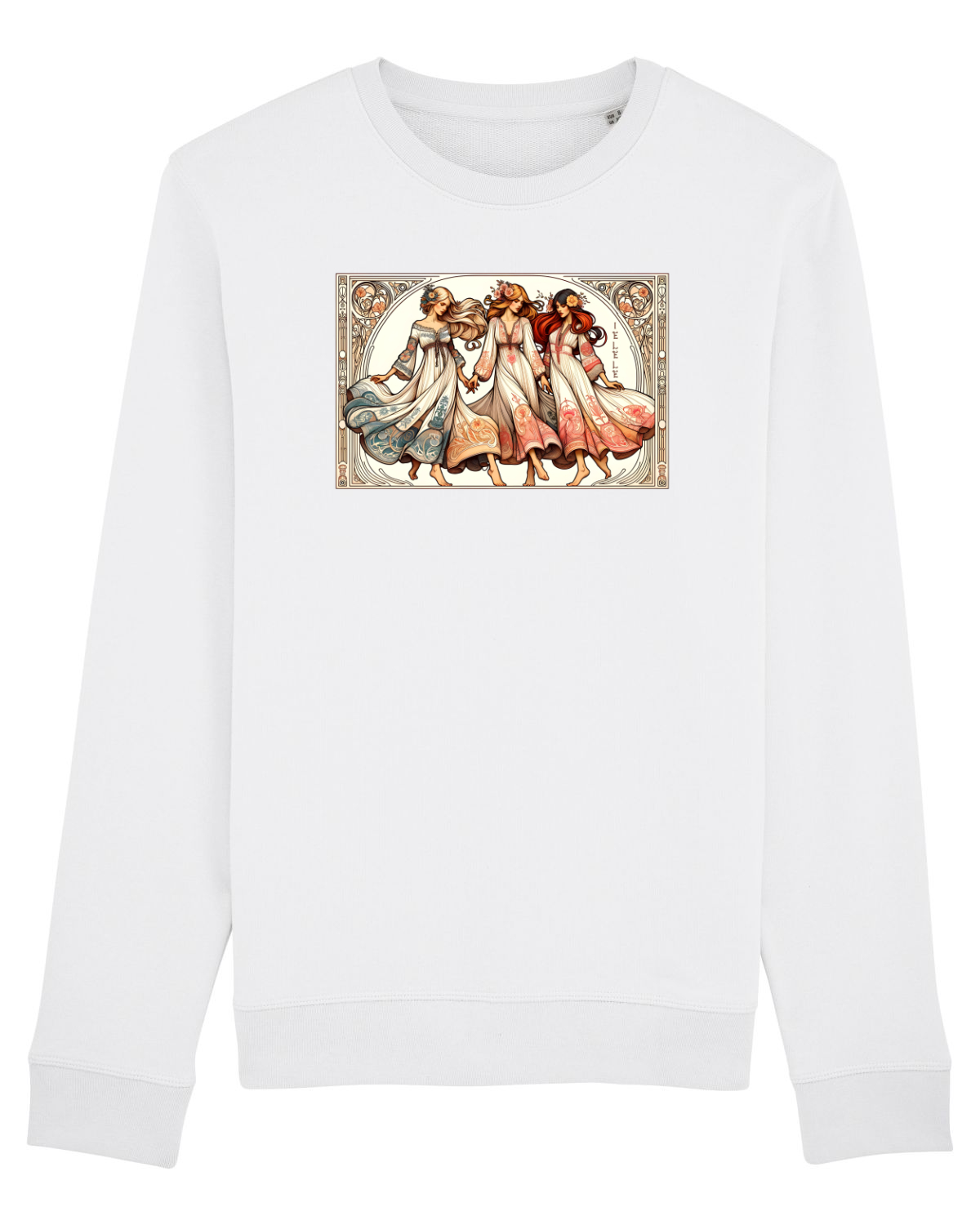 Bluză mânecă lungă Unisex Rise White