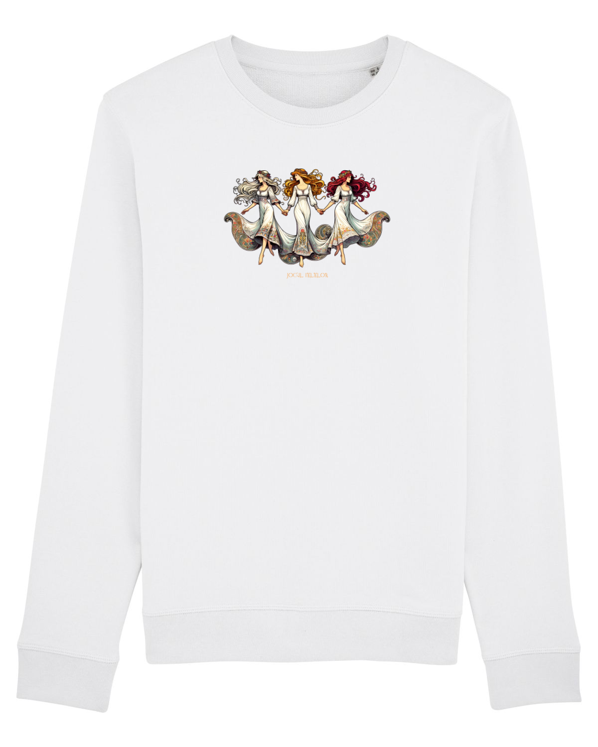 Bluză mânecă lungă Unisex Rise White