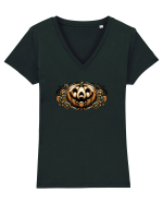 DOVLEAC HALLOWEEN -  ART NOUVEAU Tricou mânecă scurtă guler V Damă Evoker