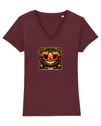DOVLEAC HAPPY  HALLOWEEN -  ART NOUVEAU 3 Burgundy