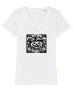 CREEPN` IT REAL! 1 Tricou mânecă scurtă guler V Damă Evoker