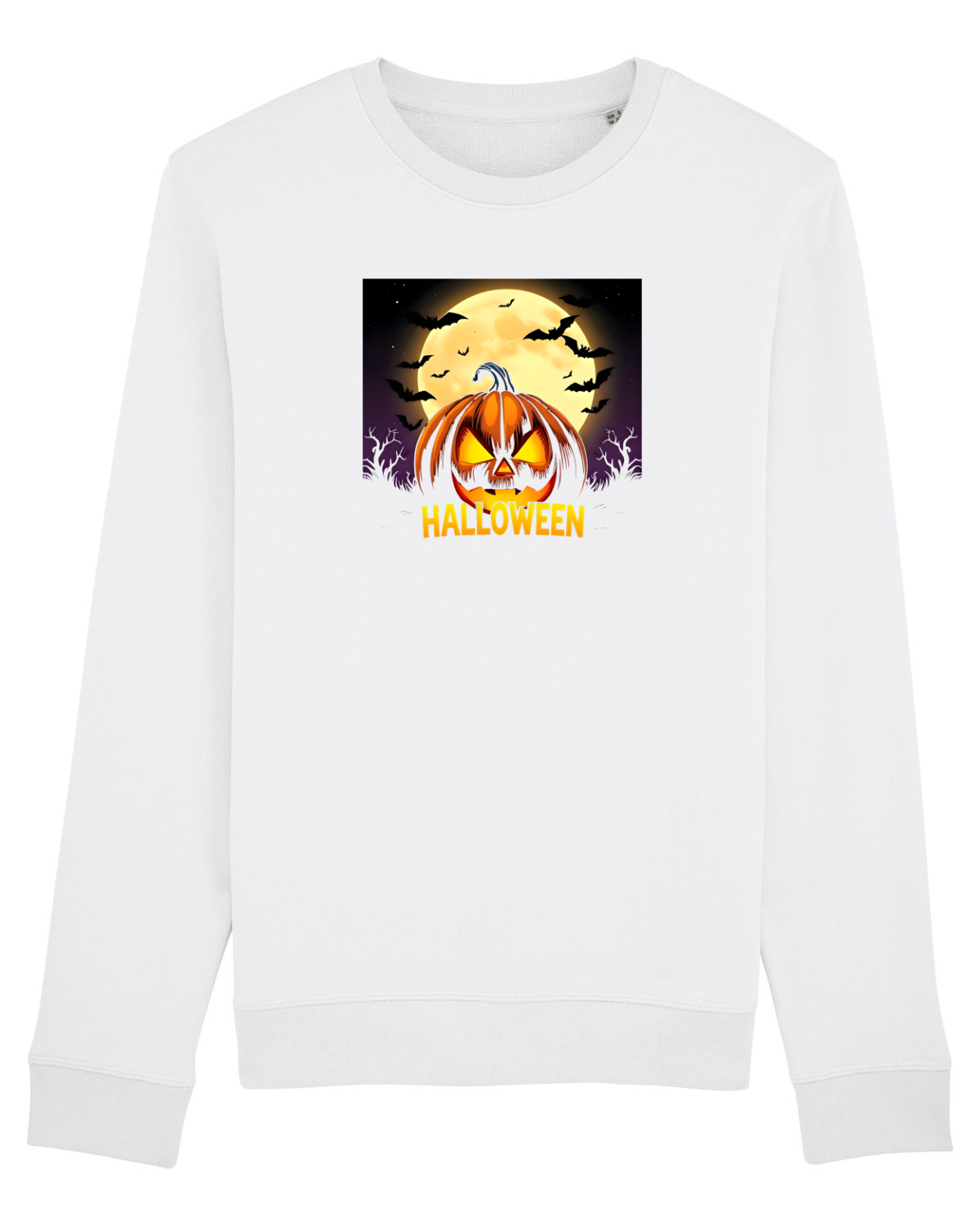 Bluză mânecă lungă Unisex Rise White