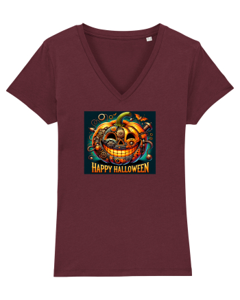 HAPPY HALLOWEEN - DOVLEAC STEAMPUNK Burgundy