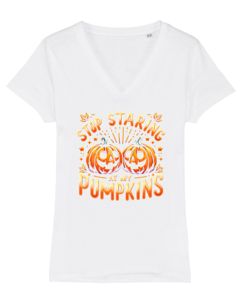 STOP STARING AT MY PUMPKINS - NU TE MAI UITA LA DOVLECII MEI White