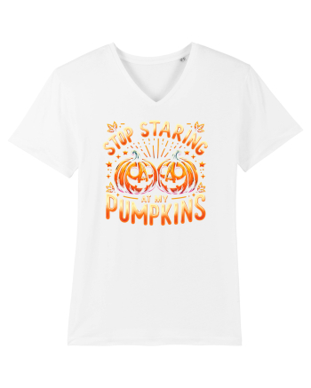 STOP STARING AT MY PUMPKINS - NU TE MAI UITA LA DOVLECII MEI White