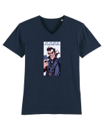 DRACULA - STAY `LIVE WITH ME ON HALLOWEEN NIGHT Tricou mânecă scurtă guler V Bărbat Presenter