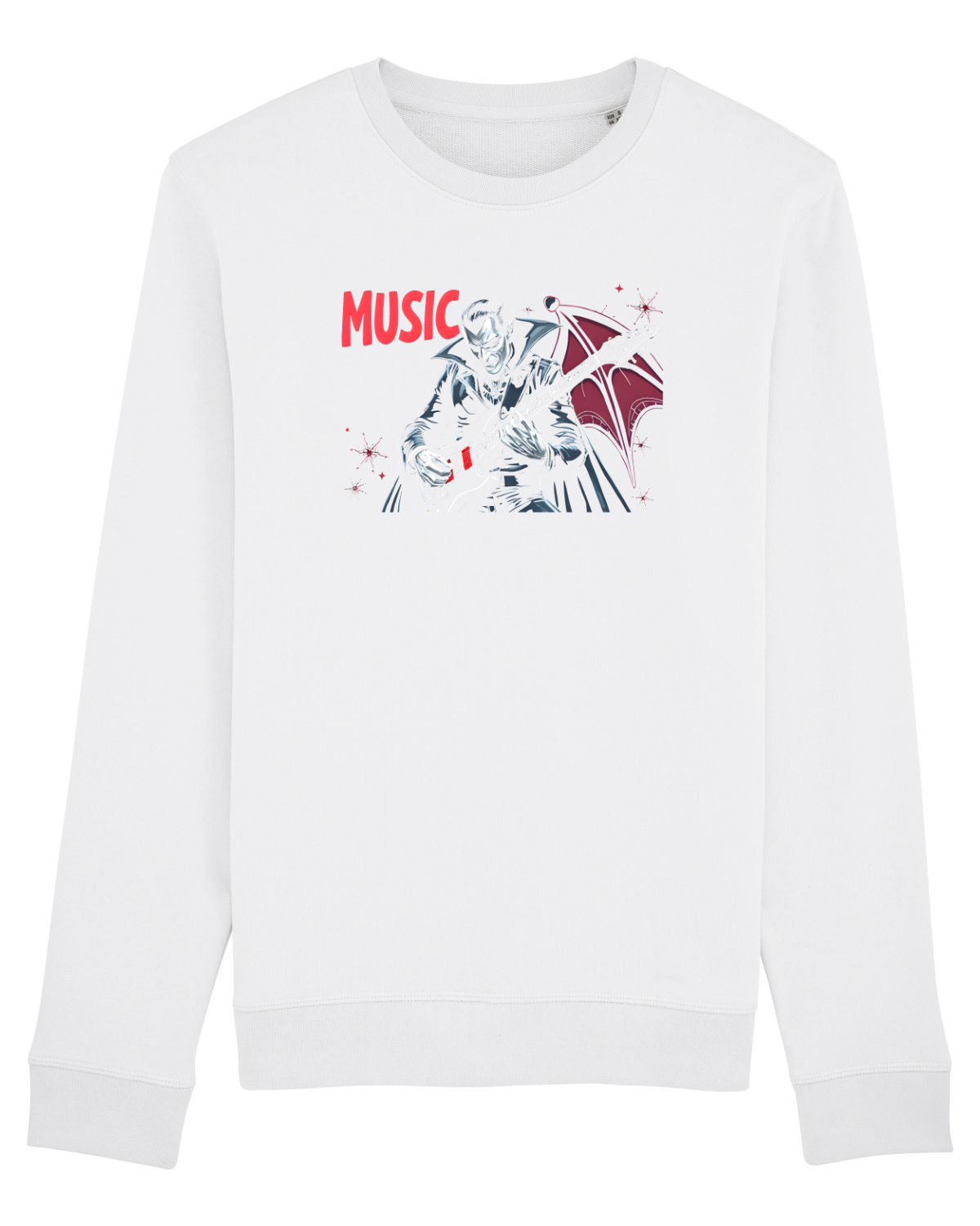 Bluză mânecă lungă Unisex Rise White