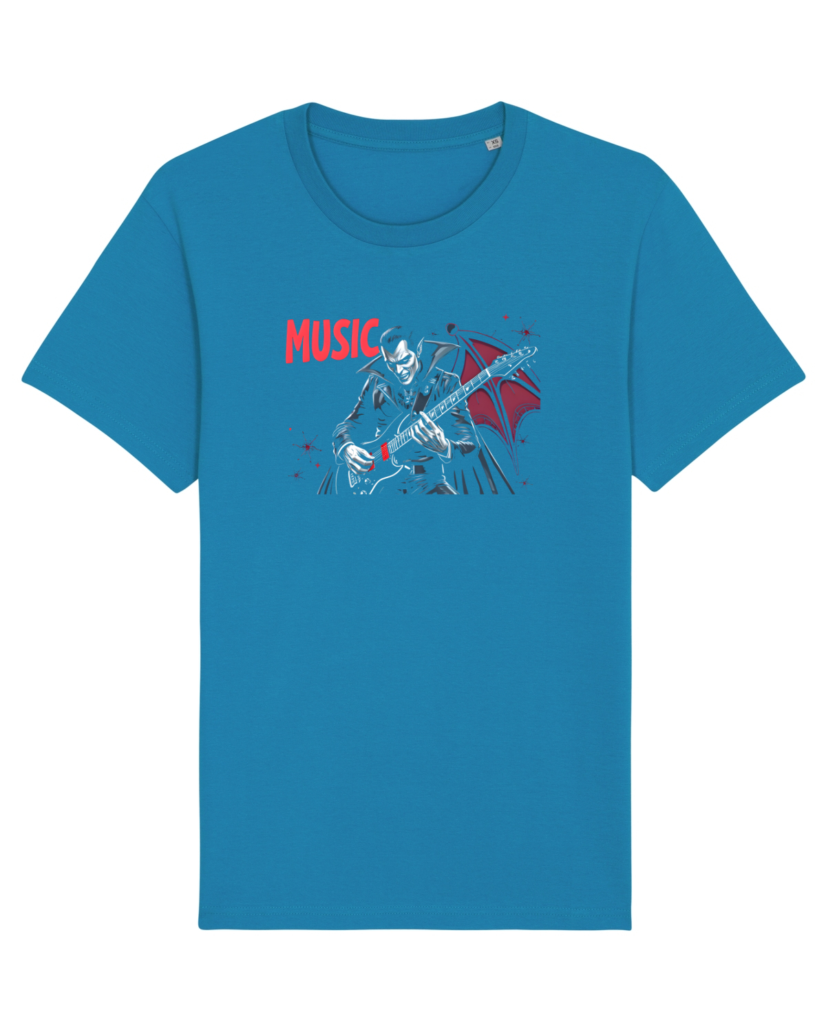 Tricou mânecă scurtă Unisex Rocker Azur