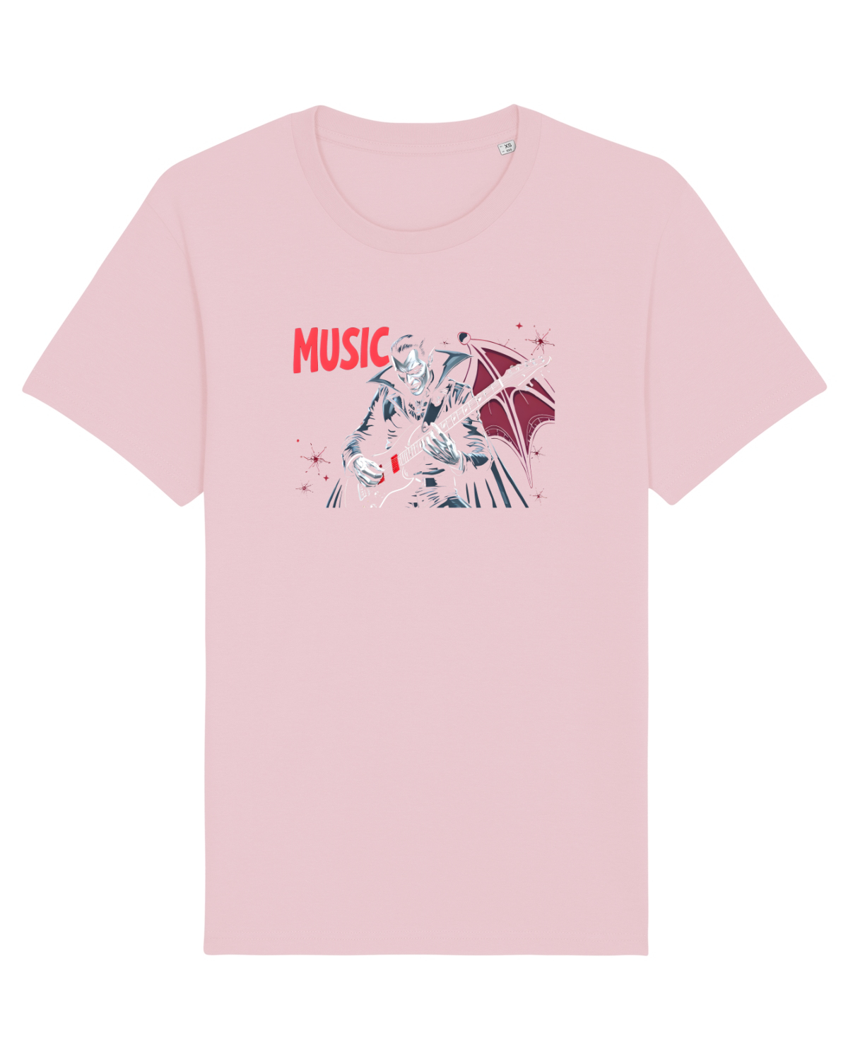 Tricou mânecă scurtă Unisex Rocker Cotton Pink