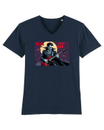 DRACULA - ROCK - MUSIC THAT DOESN`T SUCK Tricou mânecă scurtă guler V Bărbat Presenter