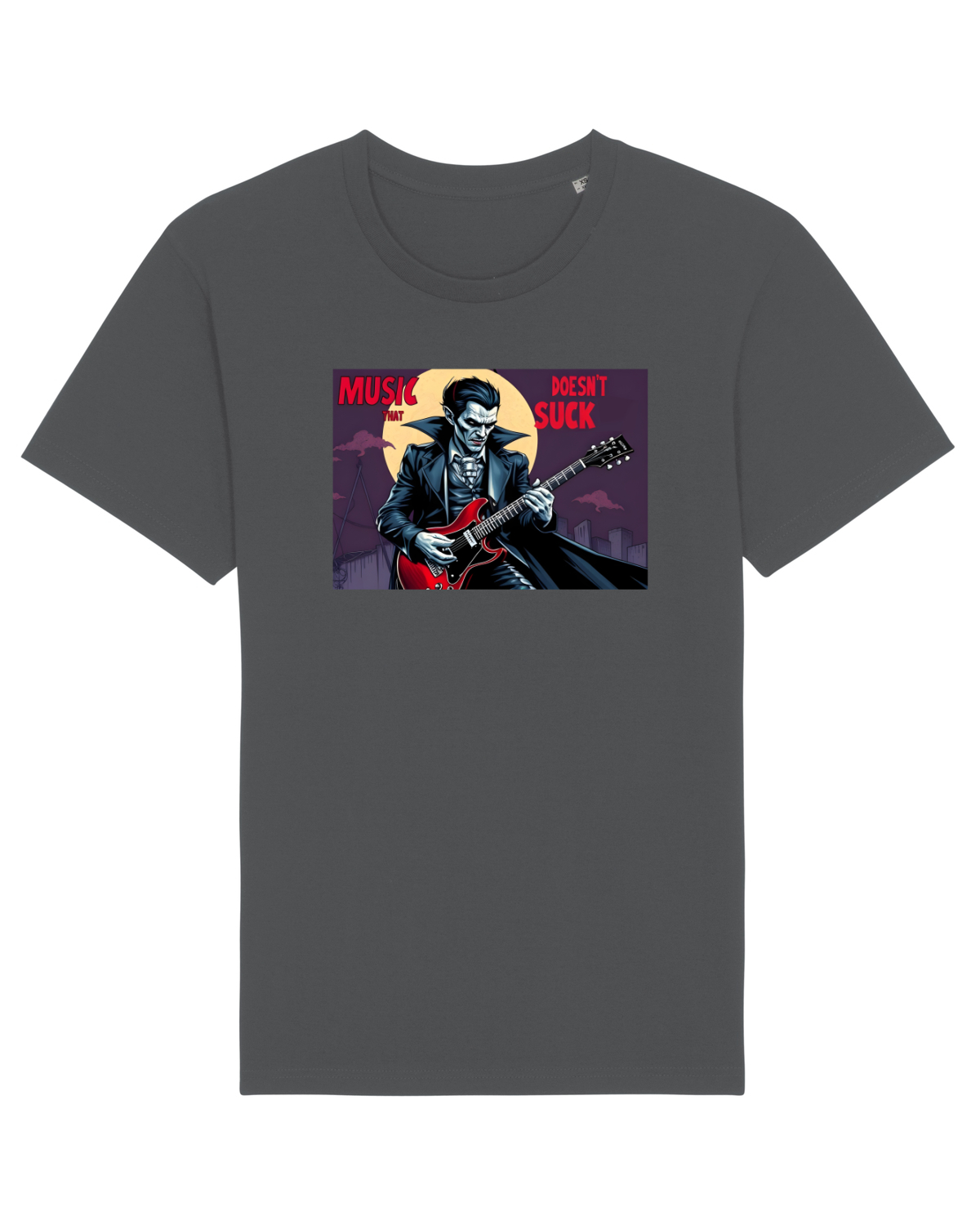 Tricou mânecă scurtă Unisex Rocker Anthracite
