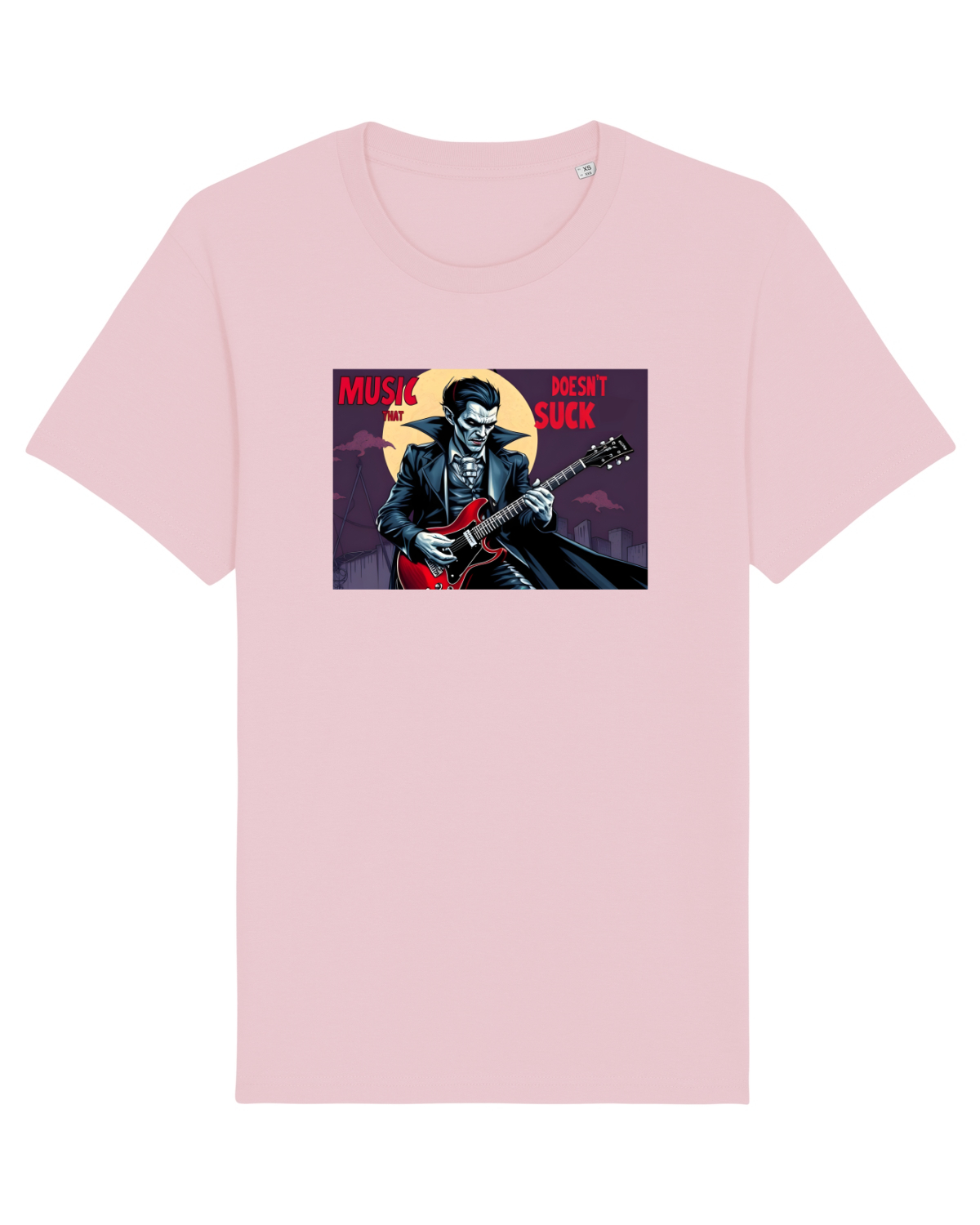 Tricou mânecă scurtă Unisex Rocker Cotton Pink