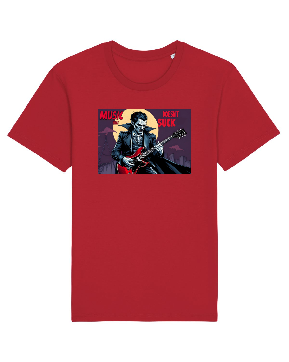 Tricou mânecă scurtă Unisex Rocker Red