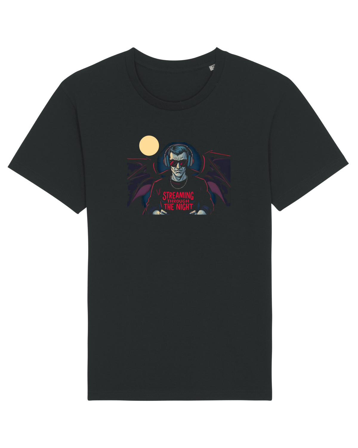 Tricou mânecă scurtă Unisex Rocker Black