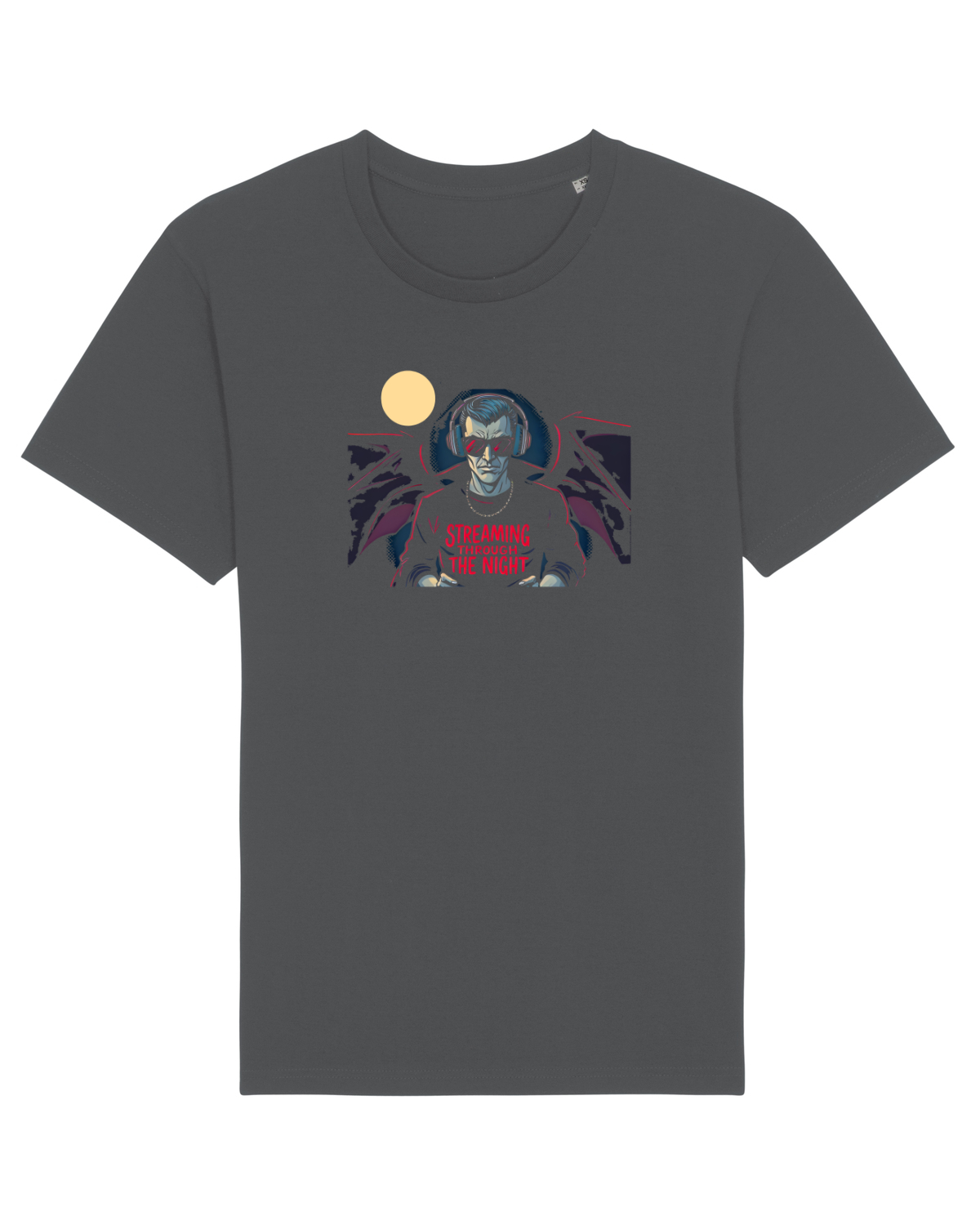 Tricou mânecă scurtă Unisex Rocker Anthracite
