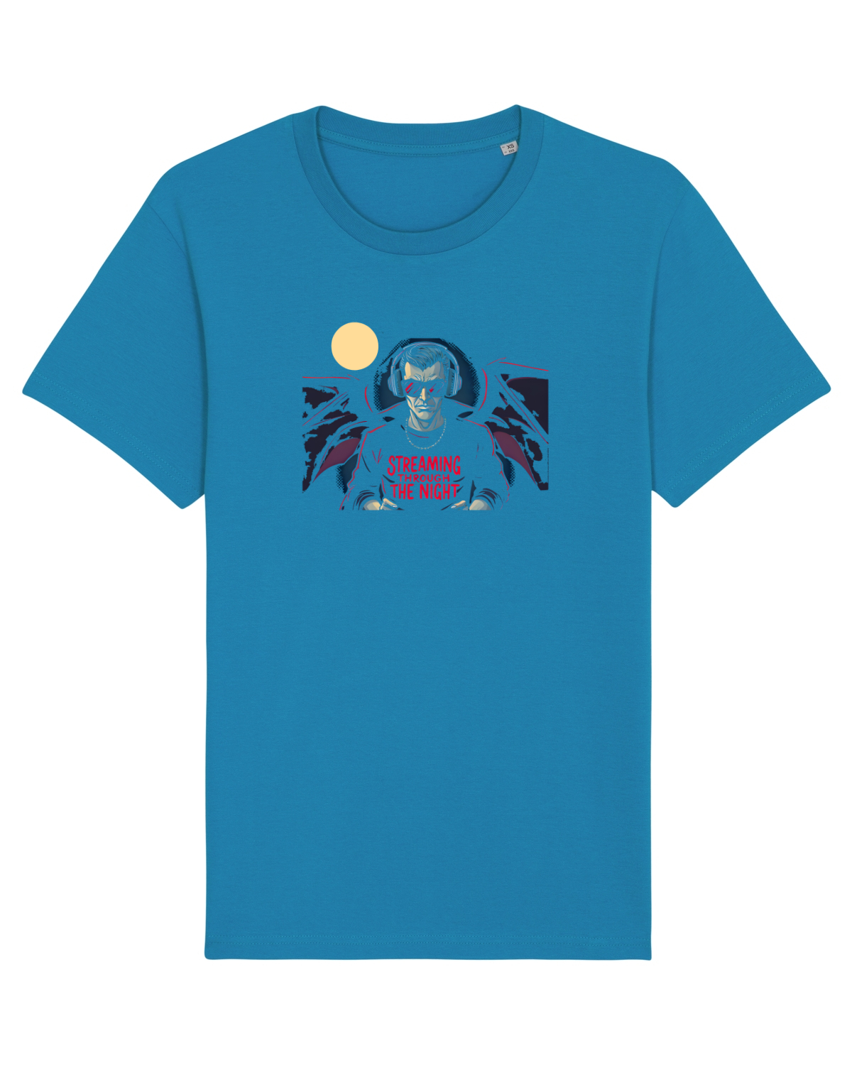 Tricou mânecă scurtă Unisex Rocker Azur