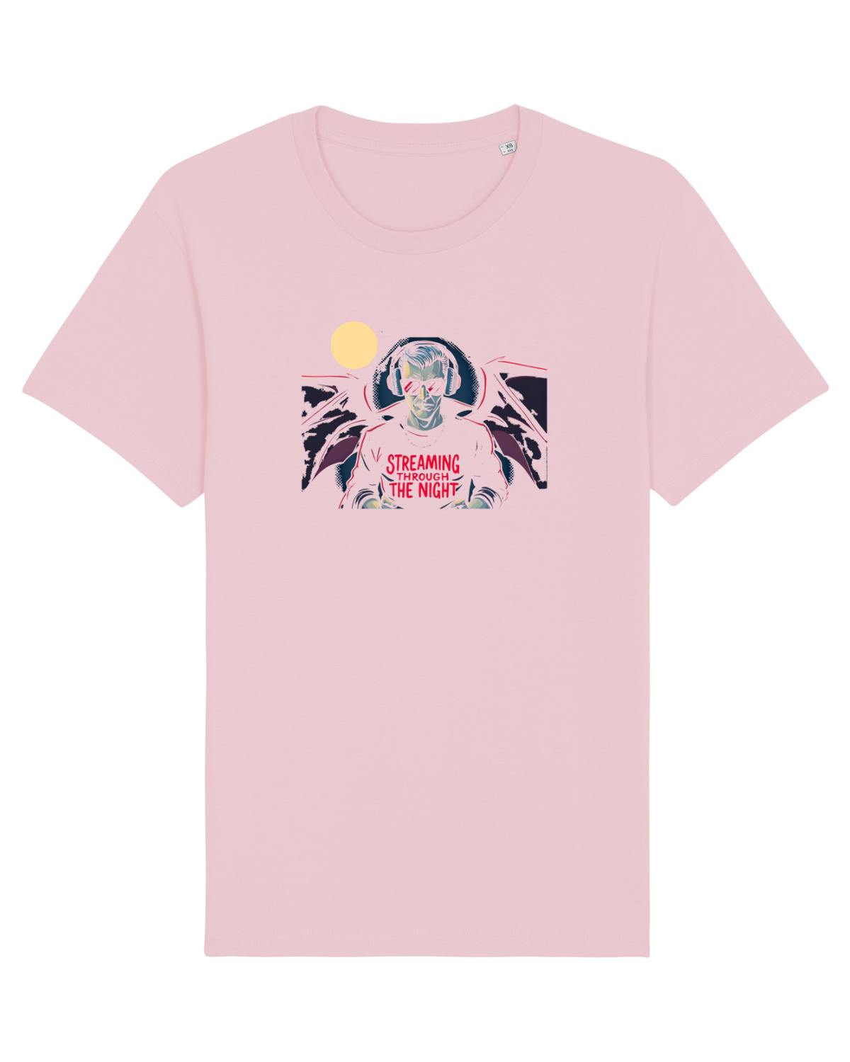 Tricou mânecă scurtă Unisex Rocker Cotton Pink