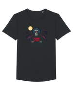 HALLOWEEN -  DRACULA  - STREAMING THROUGH THE NIGHT Tricou mânecă scurtă guler larg Bărbat Skater