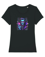 DRACULA   -  NEON HI TECH - TELEFON Tricou mânecă scurtă guler larg fitted Damă Expresser