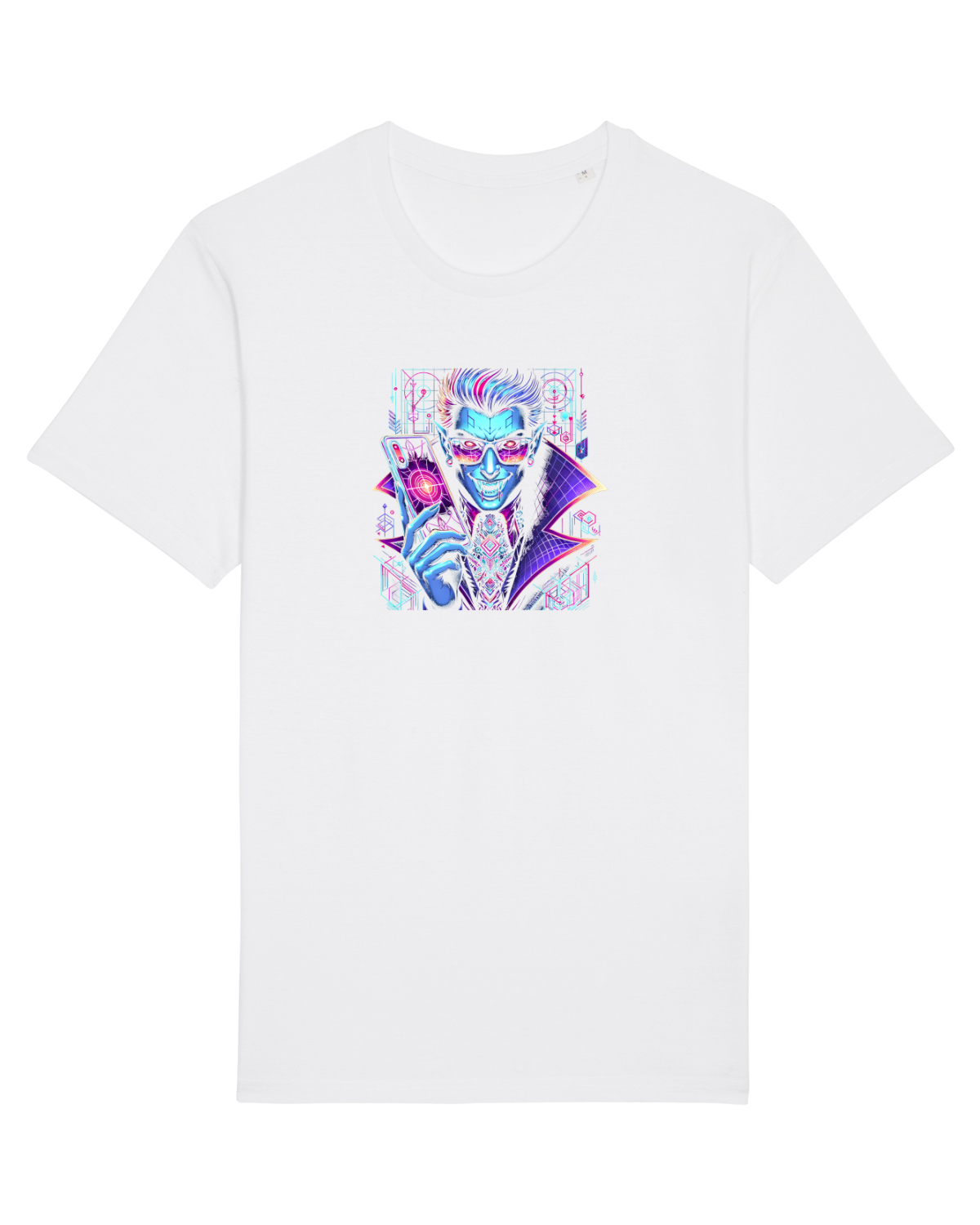 Tricou mânecă scurtă Unisex Rocker White