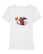 DRACULA   -  BASCHET  - SUCK AND DUNK Tricou mânecă scurtă guler larg fitted Damă Expresser