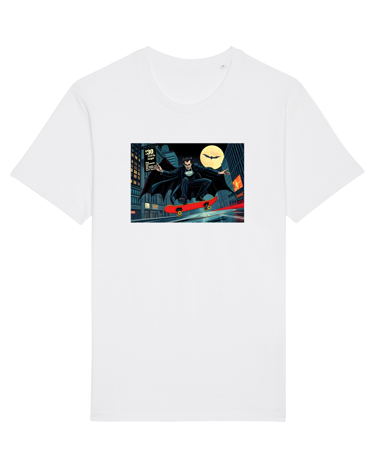 Tricou mânecă scurtă Unisex Rocker White