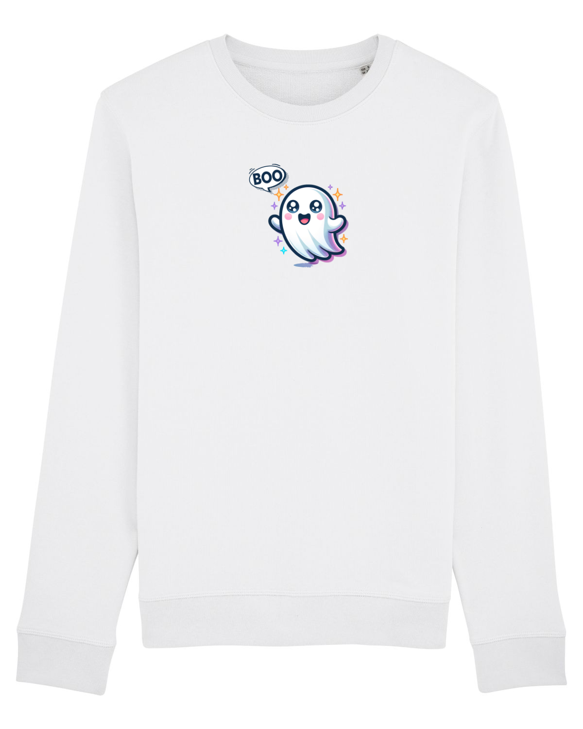 Bluză mânecă lungă Unisex Rise White