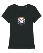 FANTOMA SIMPATICA -  TOO CUTE TO SPOOK Tricou mânecă scurtă guler larg fitted Damă Expresser